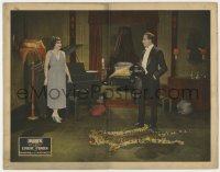 9y337 CHANNING OF THE NORTHWEST LC 1922 Eugene O'Brien in tux with Nita Naldi by leopardskin rug!