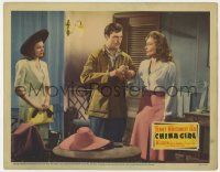 9y349 CHINA GIRL LC 1942 Gene Tierney watches Alan Baxter take bottle from Lynn Bari!