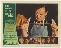 9y358 COMEDY OF TERRORS LC #5 1964 great c/u of assistant Peter Lorre with rope ready to strangle!