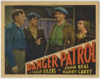 9y371 DANGER PATROL LC 1937 Harry Carey & John Beal laughing at Sally Eilers & Frank Thomas!