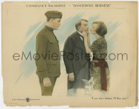 9y373 DANGEROUS BUSINESS LC 1920 Constance Talmadge threatens to kiss misbehaving George Fawcett!