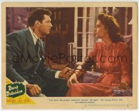 9y379 DARK DELUSION LC #6 1947 James Craig tells Lucille Bremer she has proper material instinct!