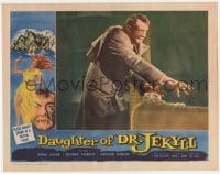 9y382 DAUGHTER OF DR JEKYLL LC 1957 Edgar Ulmer, c/u of creepy transformed Arthur Shields!