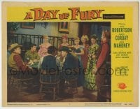 9y385 DAY OF FURY LC #5 1956 cowboy Dale Robertson might have the winning hand gambling at poker!