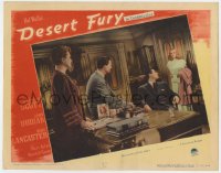 9y392 DESERT FURY LC #7 1947 Mary Astor, Wendell Corey & John Hodiak look at Lizabeth Scott!