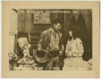 9y393 DESERT MAN LC R1910s cowboy William S. Hart with Margery Wilson & old man!