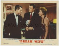 9y421 DREAM WIFE LC #2 1953 Cary Grant tells Deborah Kerr & Pidgeon what he wants on his honeymoon!