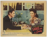 9y425 EADIE WAS A LADY LC 1944 beautiful Ann Miller & William Wright take time out for romance!