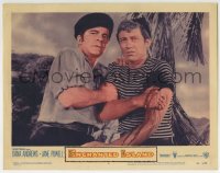 9y438 ENCHANTED ISLAND LC #4 1958 c/u of Dana Andrews & Don Dubbins, written by Herman Melville!