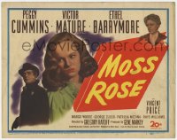 9y124 MOSS ROSE TC 1947 Peggy Cummins, Victor Mature, Ethel Barrymore, murder mystery!