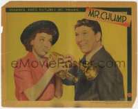 9y700 MR CHUMP LC 1938 happy Johnnie Davis shows Lola Lane how to play his trumpet!