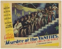 9y706 MURDER AT THE VANITIES LC 1934 Earl Carroll, 11 sexy girls on stairs in different outfits!