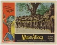 9y712 NAKED AFRICA LC #5 1957 dozens of topless African native women lined up!