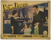 9y729 NOW & FOREVER LC 1934 great image of Gary Cooper buying dress for tiny Shirley Temple!