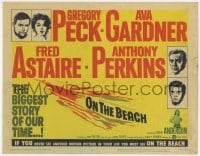 9y134 ON THE BEACH TC 1959 Gregory Peck, Ava Gardner, Fred Astaire, directed by Stanley Kramer!