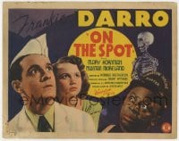 9y135 ON THE SPOT TC 1940 Frankie Darro, porter Mantan Moreland, Mary Kornman & creepy skeleton!