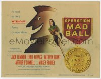 9y137 OPERATION MAD BALL TC 1957 screwball comedy filmed entirely without Army co-operation!