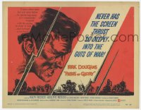 9y143 PATHS OF GLORY TC 1958 Stanley Kubrick classic, great Ellender art of Kirk Douglas in WWI!