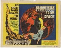 9y146 PHANTOM FROM SPACE TC 1953 art of strange alien carrying woman, his power menaced the world!