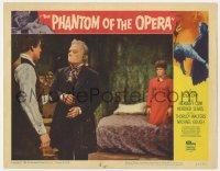 9y751 PHANTOM OF THE OPERA LC #1 1962 Herbert Lom wearing mask + Heather Sears kneeling on bed!