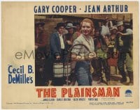 9y759 PLAINSMAN LC #3 R1946 scared men watch Jean Arthur as Calamity Jane holding whip!