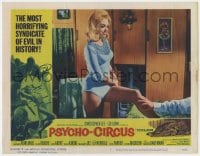 9y770 PSYCHO-CIRCUS LC #3 1967 c/u of hand touching sexy Margaret Lee in fishnet stockings!