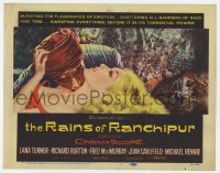 9y159 RAINS OF RANCHIPUR TC 1955 Lana Turner, Richard Burton, rains couldn't wash their sin away!