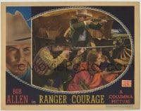 9y773 RANGER COURAGE LC 1936 great close up of Bob Allen & Martha Tibbets aiming their rifles!