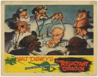 9y778 RELUCTANT DRAGON LC 1941 doctor examines baby with calipers, Disney 1st cartoon/live action!