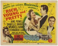 9y161 RICH, YOUNG & PRETTY TC 1951 Jane Powell, Danielle Darrieux, Corey & Lamas in Paris, France!