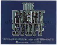 9y163 RIGHT STUFF TC 1983 first NASA astronauts Sam Shepard, Dennis Quaid, Ed Harris!