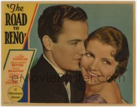 9y784 ROAD TO RENO LC 1931 best romantic portrait of pretty Peggy Shannon & Buddy Rogers, rare!