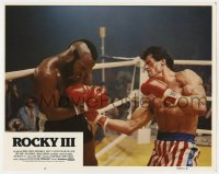 9y791 ROCKY III int'l Spanish language LC #6 1982 Sylvester Stallone boxing Mr. T in the ring!