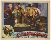 9y798 ROUGH RIDING RANGER LC 1935 Rex Lease & men make old man put his rifle down!