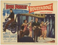 9y799 ROUSTABOUT LC #4 1964 Elvis Presley playing guitar on stage with four sexy girls!