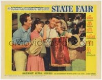 9y848 STATE FAIR LC #4 1962 Pat Boone, Pamela Tiffin, Tom Ewell & Alice Faye all smiling!