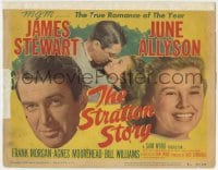 9y204 STRATTON STORY TC 1949 Chicago White Sox baseball player James Stewart & June Allyson!