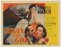 9y207 SUSAN & GOD TC 1940 sexy religious Joan Crawford before her conversion, Fredrich March