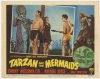 9y872 TARZAN & THE MERMAIDS LC #4 1948 Johnny Weissmuller & Brenda Joyce tied to stake!