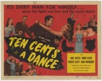 9y208 TEN CENTS A DANCE TC 1945 Jane Frazee & Joan Woodbury on the prowl for 'dough' boys!