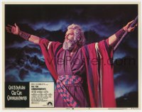 9y877 TEN COMMANDMENTS LC #4 R1972 classic c/u of Charlton Heston as Moses parting the Red Sea!