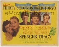 9y216 THIRTY SECONDS OVER TOKYO TC 1944 art of pilot Spencer Tracy, Robert Walker & Thaxter!