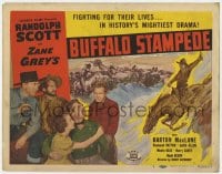 9y220 THUNDERING HERD TC R1950 Judith Allen, Randolph Scott & Buster Crabbe, Buffalo Stampede!