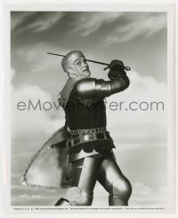 1a127 BLACK SHIELD OF FALWORTH 8.25x10 still 1954 Tony Curtis in full armor swinging sword!