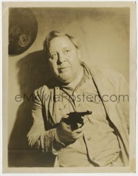 1a147 BRIBE 8x10.25 still 1949 close up of unshaven disheveled Charles Laughton pointing gun!