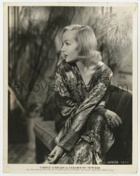 1a168 CAROLE LOMBARD 8x10.25 still 1935 profile portrait of the beautiful star in shimmering gown!