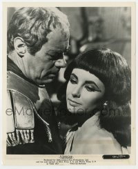 1a191 CLEOPATRA 8.25x10 still 1963 c/u of Elizabeth Taylor & Rex Harrison as Julius Caesar!