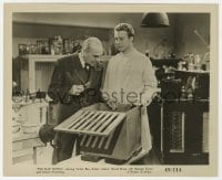 1a557 MAD GHOUL 8.25x10 still R1949 David Bruce & George Zucco in laboratory with box!