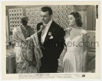 1a705 RAINS CAME 8x10 still 1939 pretty Myrna Loy looks at George Brent & Maria Ouspenskaya!