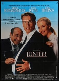 1c705 JUNIOR French 1p 1994 Arnold Schwarzenegger is a pregnant man, Danny DeVito, Emma Thompson!